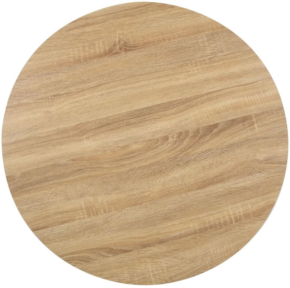 vidaXL Bistrotisch Hellbraun 80 cm MDF 286423 Bild 1