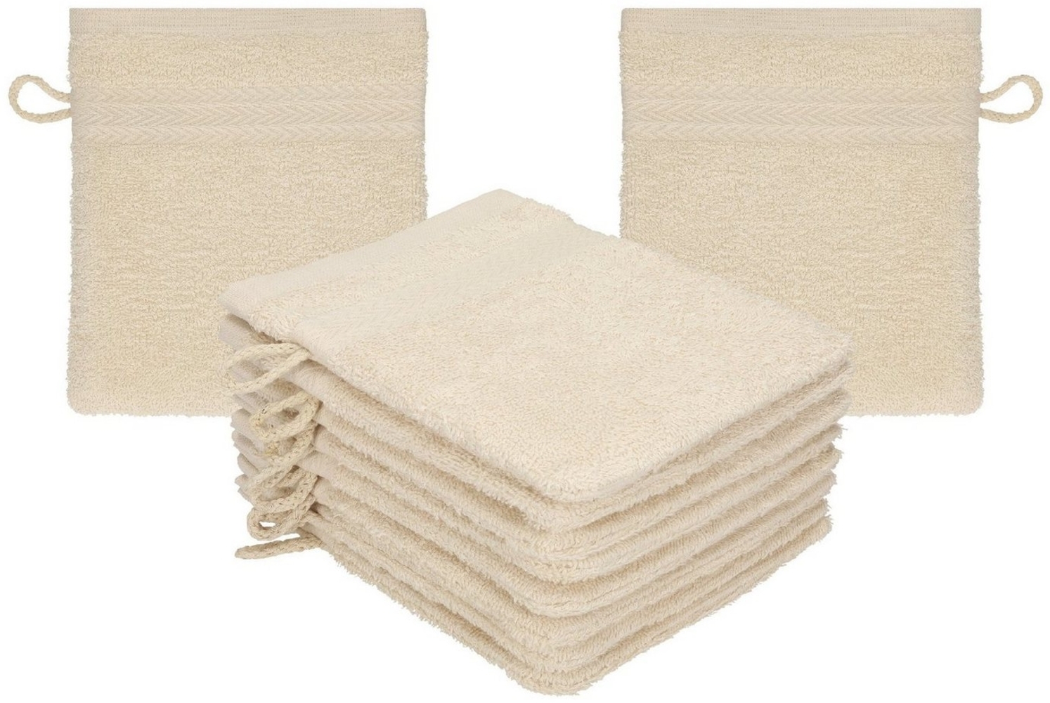 Betz Seiftuch 10-tlg. Waschhandschuhe-Set PREMIUM 100% Baumwolle 16x21 cm Bild 1