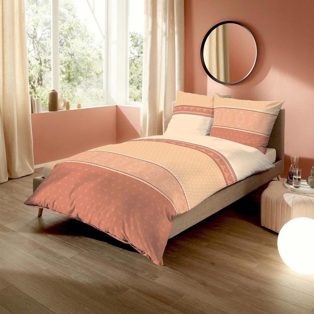 Kaeppel Mako-Satin Bettwäsche Majestic mandarine|155x220 cm + 80x80 cm Bild 1