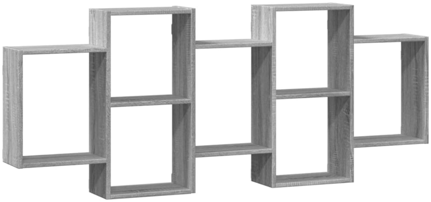 vidaXL Wandregal Grau Sonoma 159x18x65 cm Holzwerkstoff 853214 Bild 1