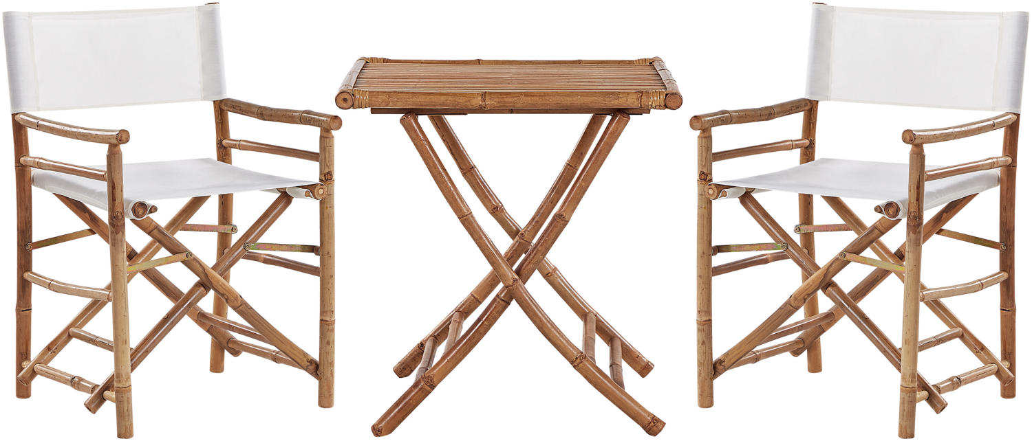 Bistro Set MOLISE Holz Heller Holzfarbton Bild 1