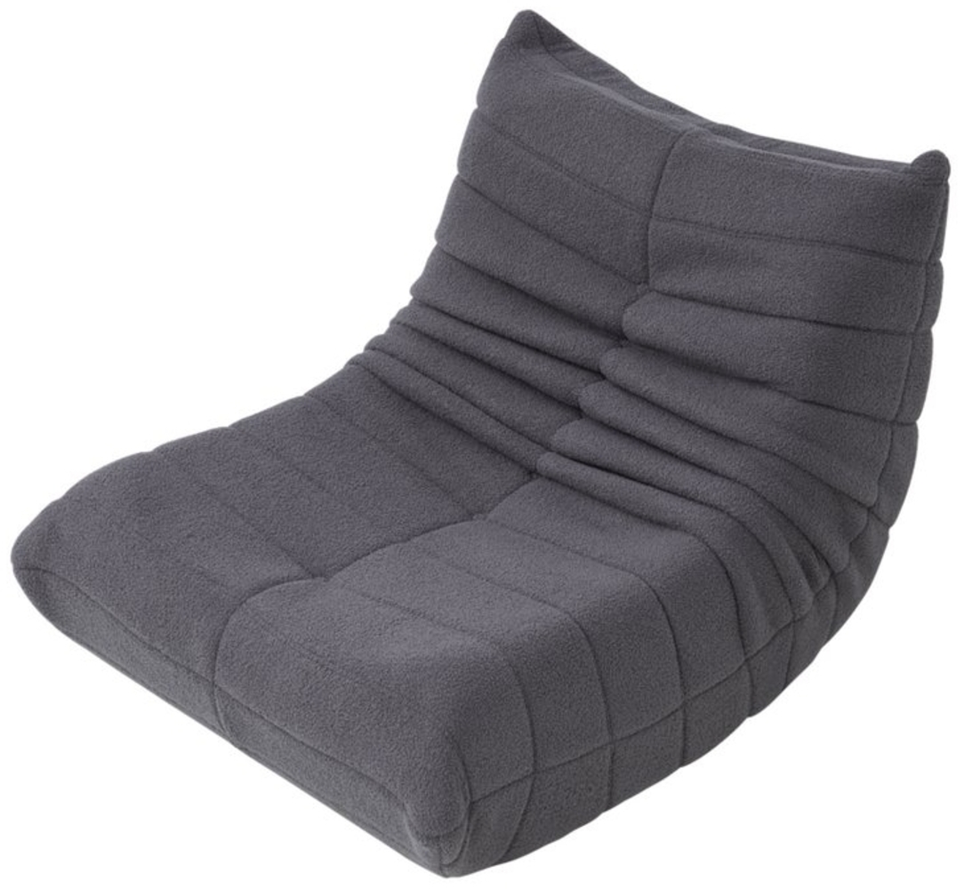 REDOM Sofa Sitzsack, Einzelsofa, Wohnzimmer Sofa, Interne rahmenlose Struktur, Teddyfleece+Schaumstoff mit hoher Dichte 1 Teile Bild 1