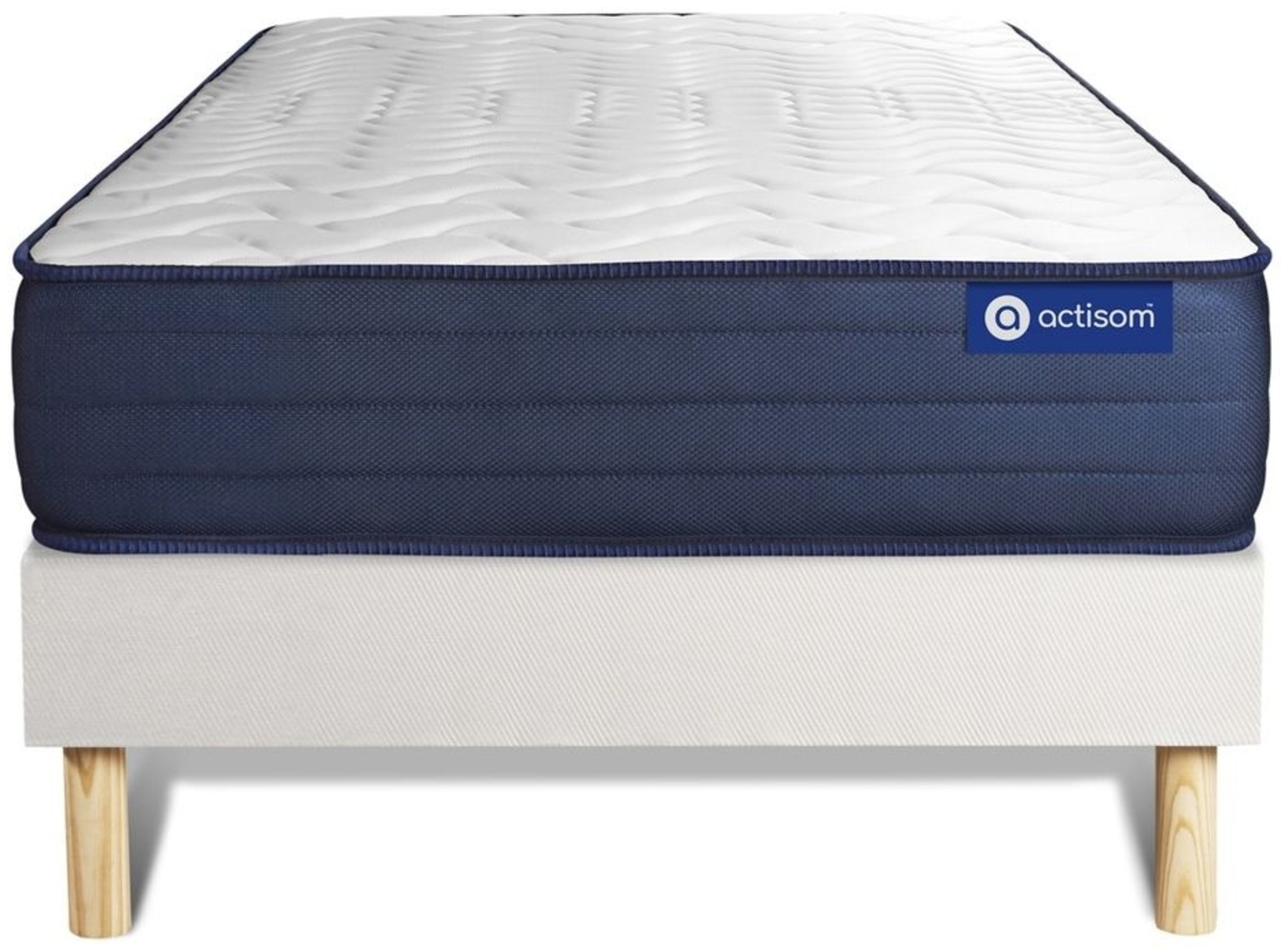 Actiflex life matratze 80x200cm + Bettgestell mit lattenrost , Härtegrad 5 , Taschenfederkern und Memory-Schaum , Höhe : 22 cm Bild 1