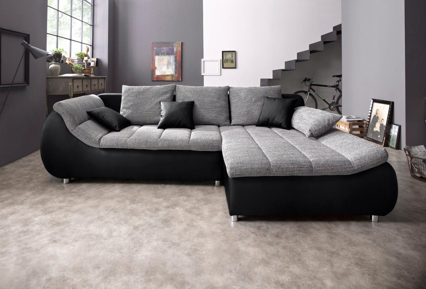 INOSIGN Ecksofa Imola L-Form, wahlweise mit Bettfunktion Bild 1