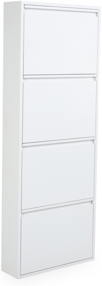 HAKU Möbel Garderobenständer, Massivholz, weiß-chrom, B 88 x T 50 x H 152 cm Bild 1