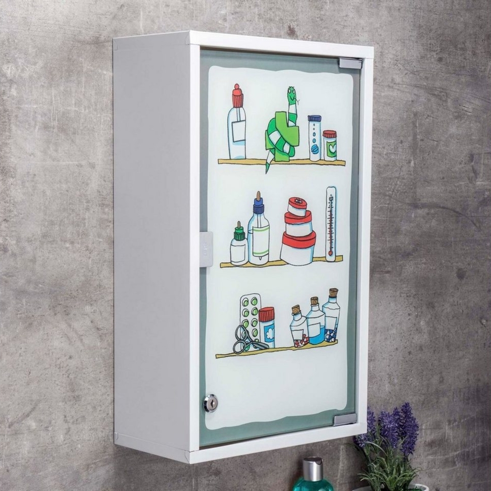 HI Medizinschrank 30 x 15 x 50 cm Edelstahl 423971 Bild 1