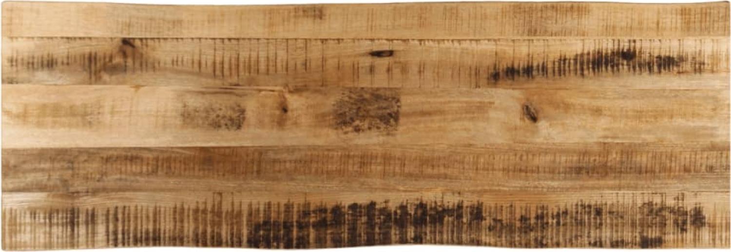 vidaXL Tischplatte mit Baumkante 110x40x3,8 cm Raues Mango Massivholz 370685 Bild 1