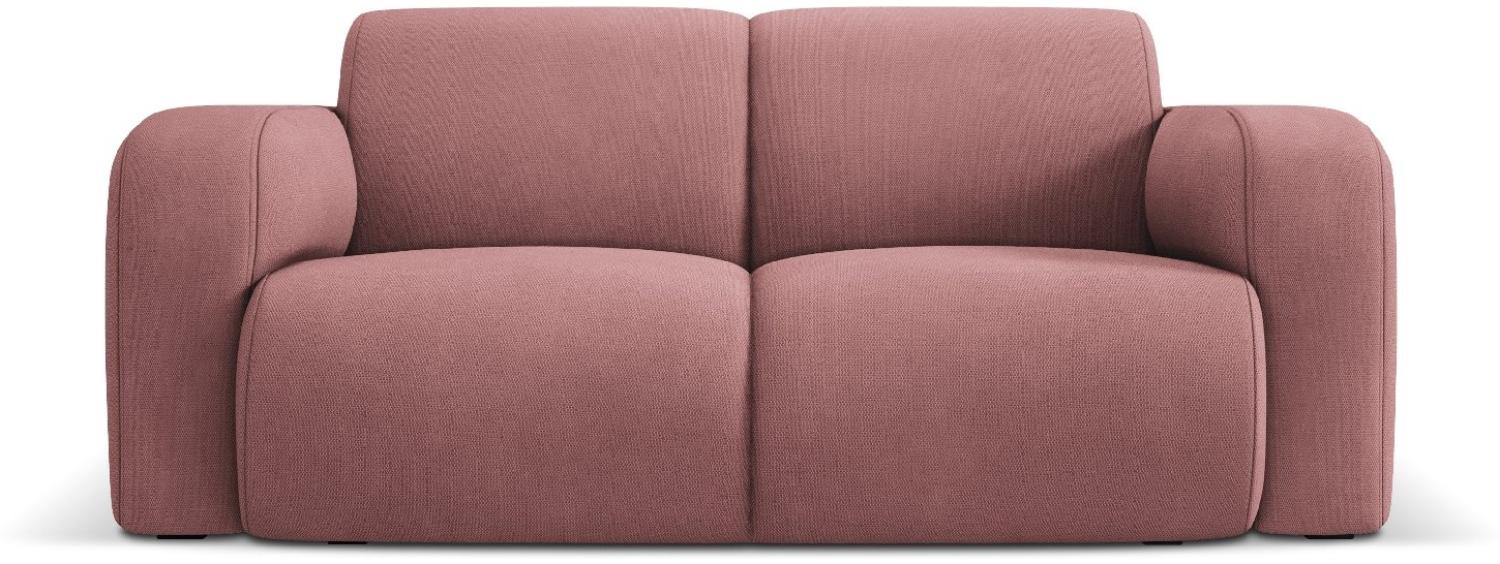 Micadoni Boucle Sofa Molino 2-Sitzer Strukturierter Stoff Rosa Bild 1