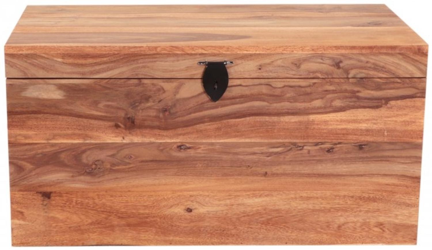 Truhe Amba 90x45x45 aus indischem Sheesham-Massivholz Bild 1