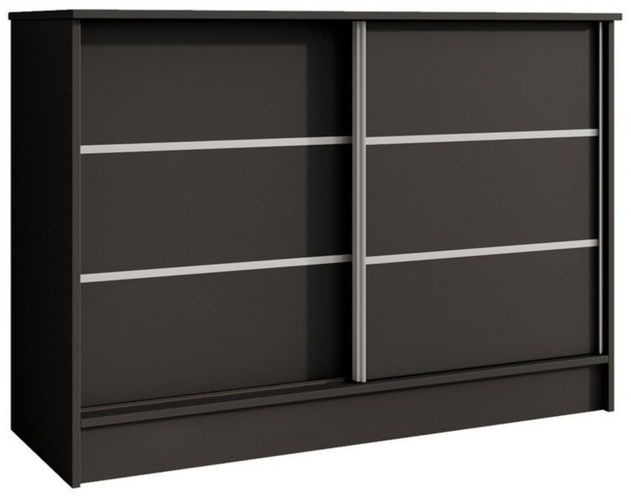 Beautysofa Kommode MIRELA mit 2 Schiebetüren (in 120 cm oder 160 cm, verschiedene Farben), mit dekorativen Sprossen Bild 1