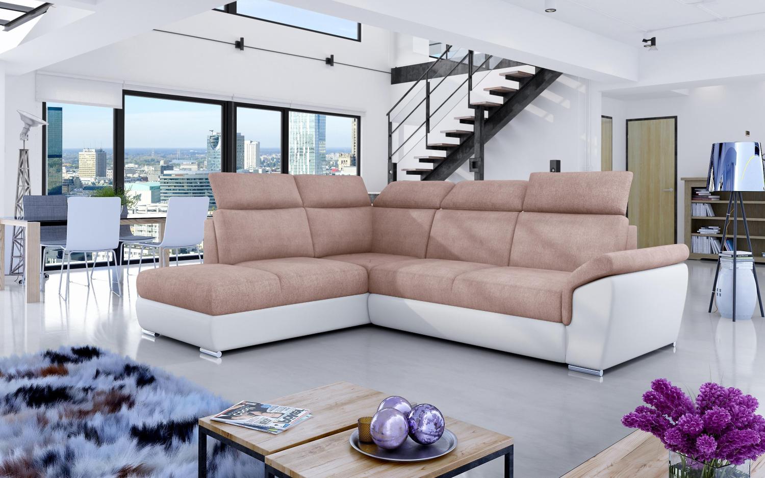 Wohnideebilder Loreto Rosa Ecksofas & Eckcouches Lor_48 Bild 1