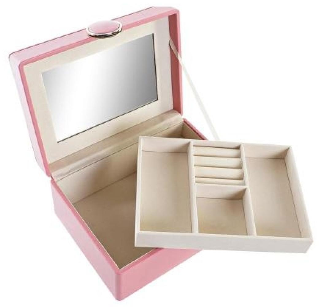 Box-Schmuckkästchen DKD Home Decor Rosa PU Holz MDF (17 x 13 x 8,5 cm) Bild 1