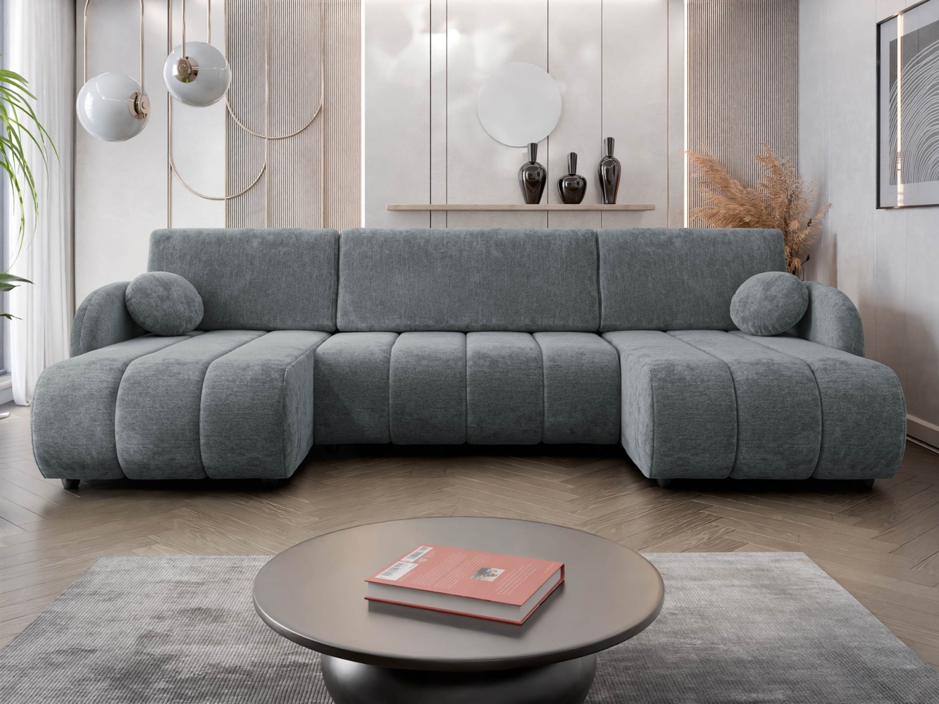 Wohnlandschaft Zerlita U (Farbe: Sereno 695) Bild 1