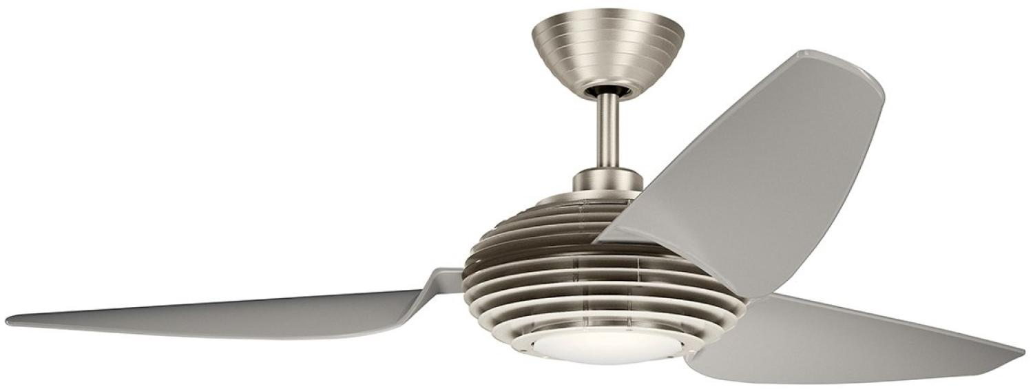 Elstead Lighting Voya Deckenventilator LED Edelstahl gebürstet Bild 1