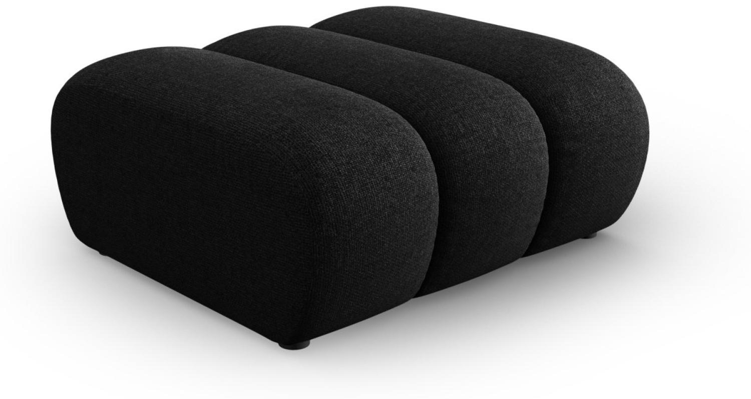 Micadoni Hocker Lupine Chenille Schwarz Bild 1