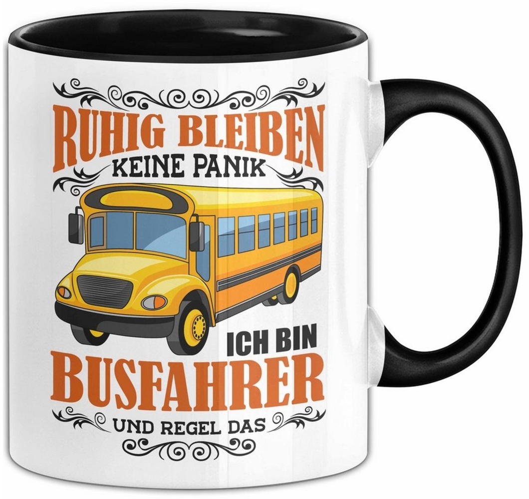 Trendation Tasse Busfahrer Geschenk Tasse Bus Ruhig Bleiben Ich Bin Busfahrer Und Regel Bild 1