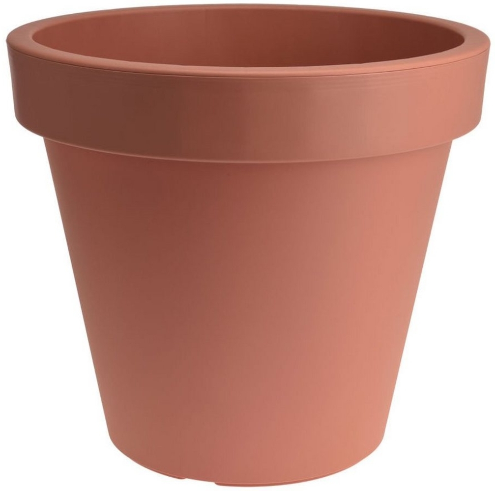 Spetebo Pflanzkübel Kunststoff Pflanzkübel rund XXS Ø 20 cm terracotta (Stück, 1 St, Blumentopf), klassischer runder Pflanzkübel für den Garten Bild 1
