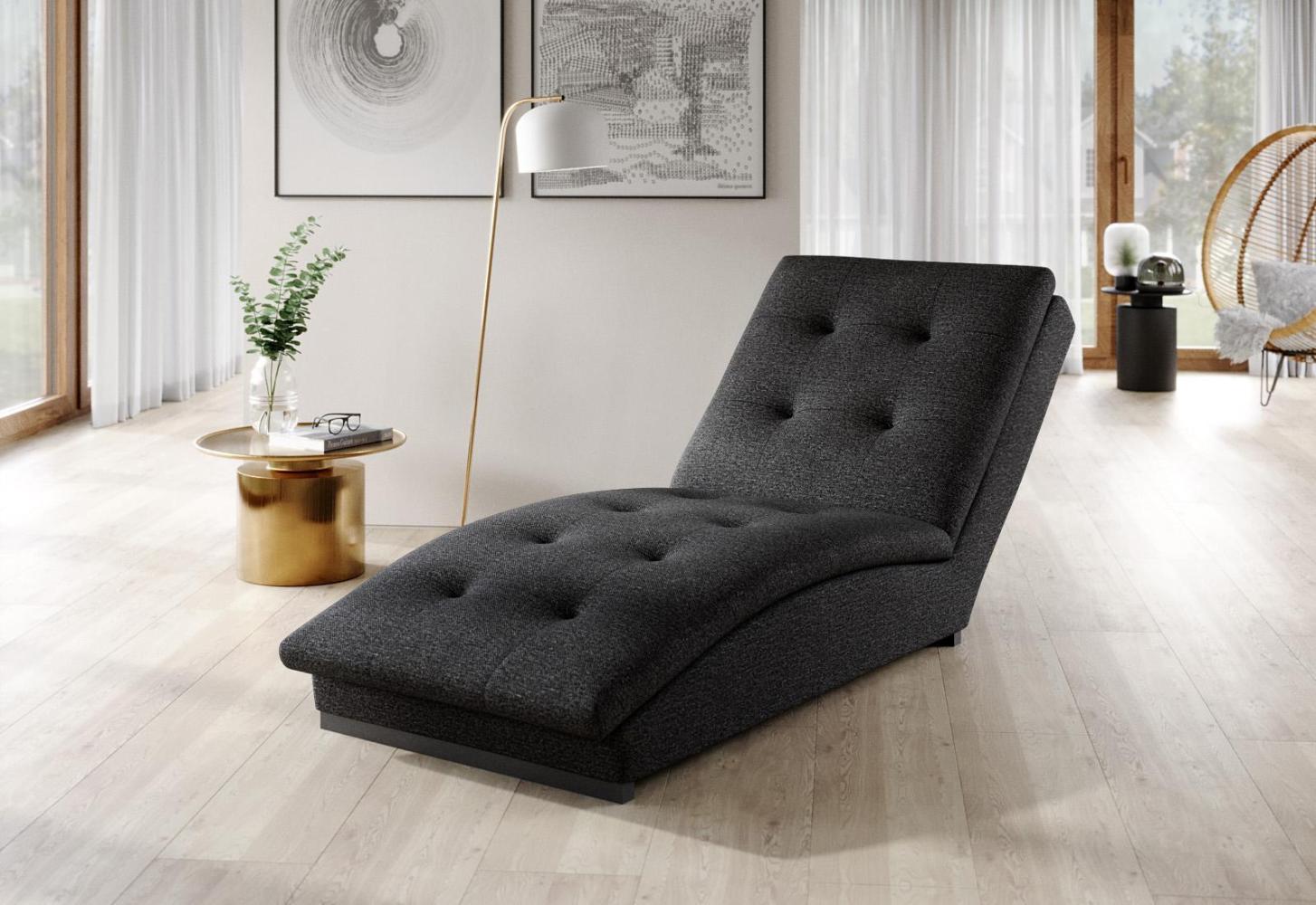 Wohnideebilder Doro Dunkelgrau Chaiselongue CH-DOR-05VER Bild 1