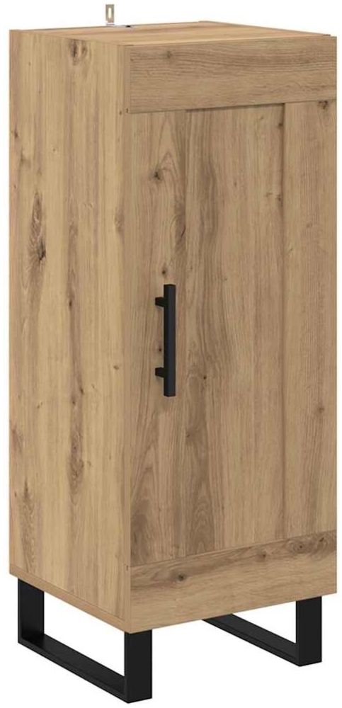 vidaXL Sideboard Artisan-Eiche 34,5 x 34 x 90 cm Verbundholz und Eisen 881655 Bild 1