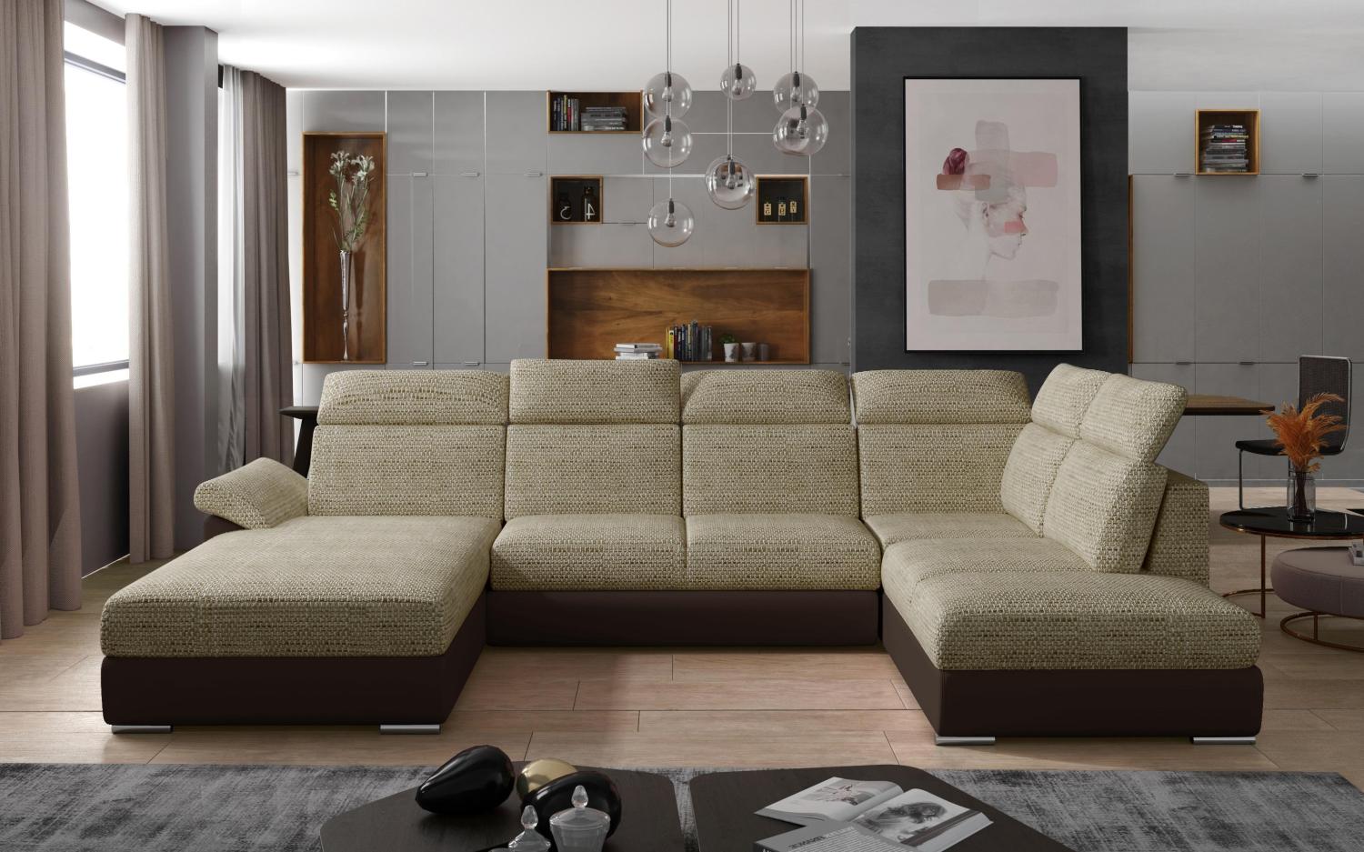 Wohnideebilder Evanell Beige Ecksofas & Eckcouches Evl_18 Bild 1