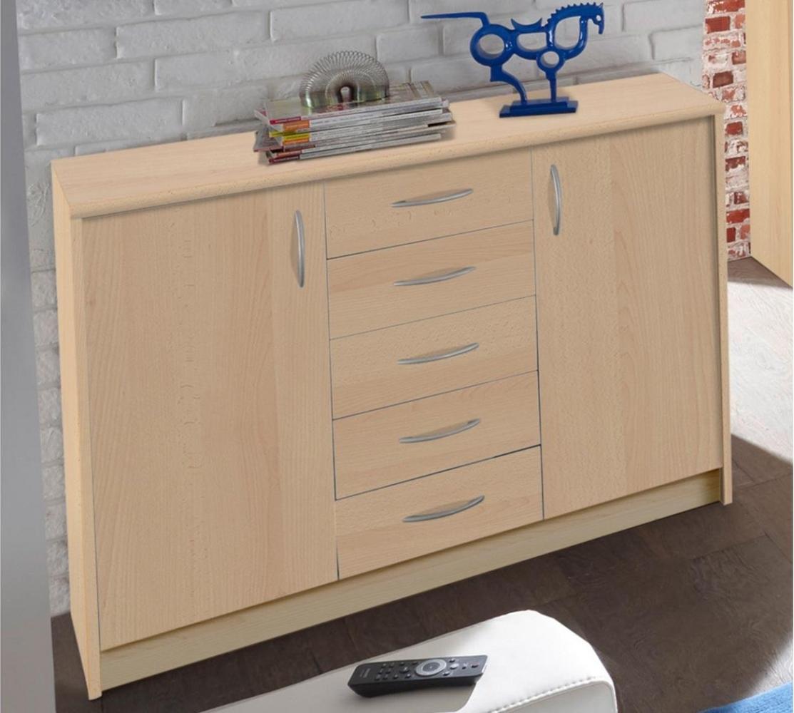 Stella Trading Kommode Schrank in Buche Nachbildung, BxHxT 109x86x35 cm Bild 1