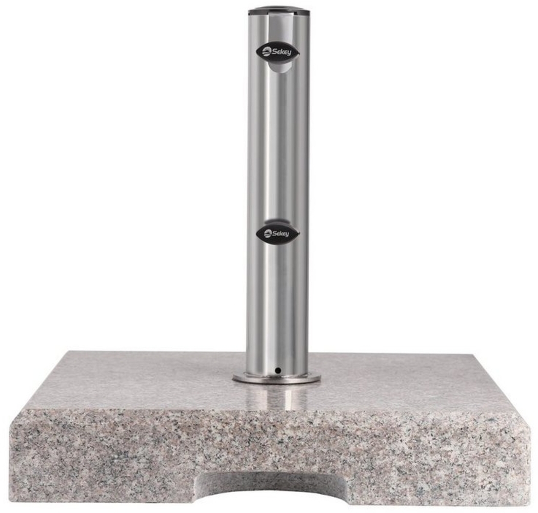 Sekey Betonschirmständer 25/29 kg Sonnenschirmständer Granit, Rechteckig, für Balkon, für Stöcke bis Ø 48 mm Bild 1
