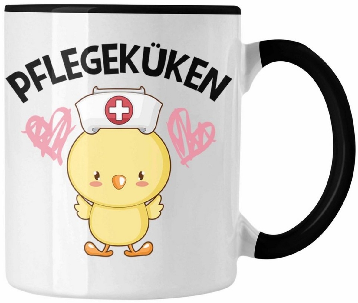 Trendation Tasse Trendation - Pflegeküken Tasse Geschenk Krankenschwester Ärztin Lustig Bild 1