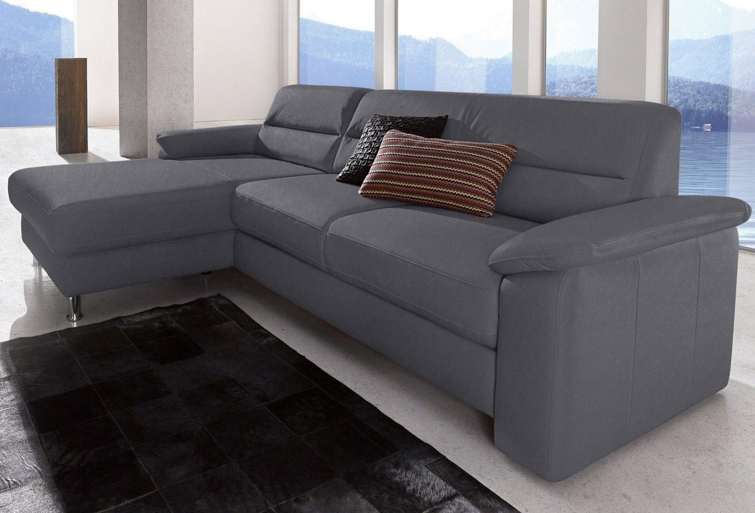 sit&more Ecksofa Ascara L-Form, inklusive Boxspring/Federkern-Polsterung, wahlweise mit Bettfunktion Bild 1