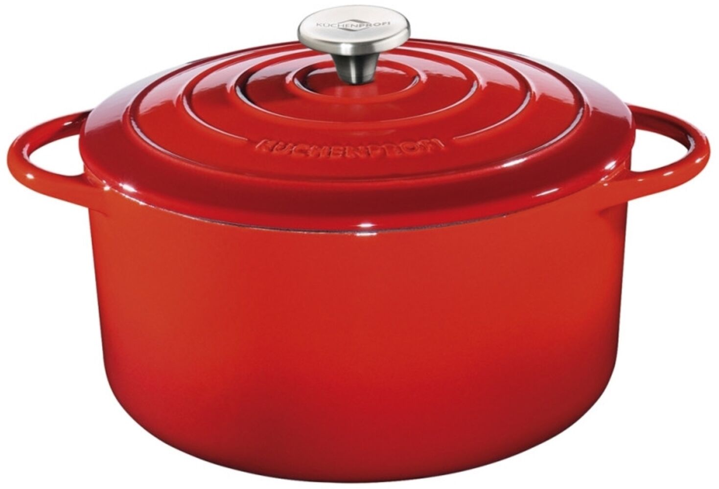 Neuetischkultur PROVENCE Bratentopf emailliertes Gusseisen, rot Bild 1