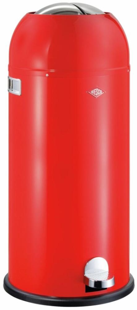 WESCO Tretabfalleimer 180731-02 KICKMASTER MAXI in Rot mit 40 Liter Volumen / Abfallsammler / Mülleimer Bild 1