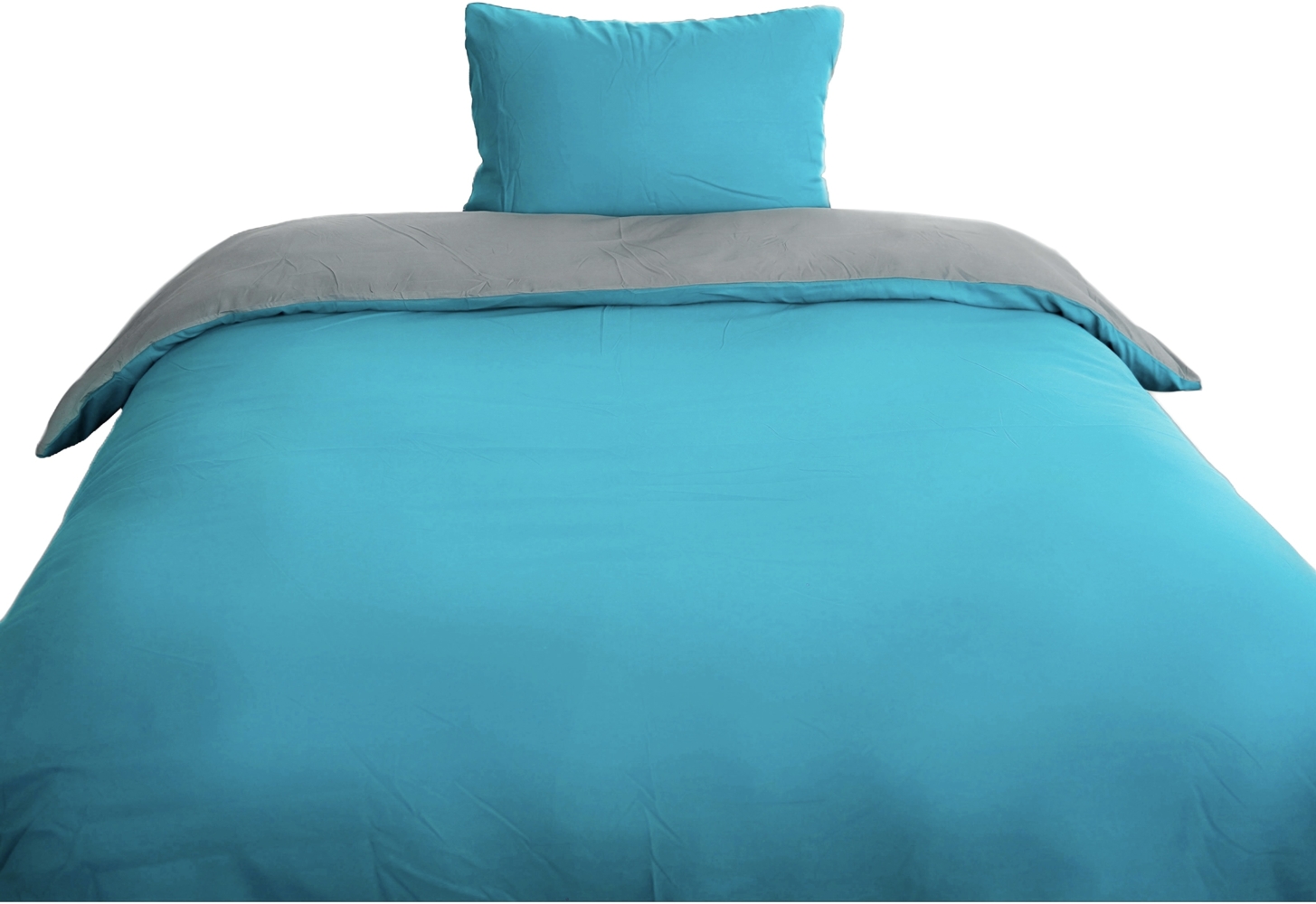 Microfaser Wende-Bettwäsche mit Reißverschluss, für Einzel- und Doppelbett 155 x 220 cm + 80 x 80 cm Bild 1