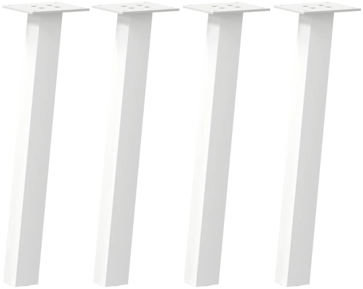 vidaXL Couchtischbeine 4 Stk. Weiß 42 cm Stahl 4012489 Bild 1