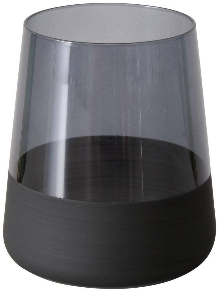 Trinkglas für Wasser oder Cocktails MOLUNA, schwarzes Glas, 380 ml Bild 1