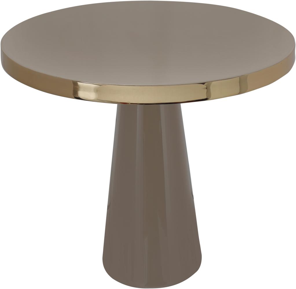 Beistelltisch Art Deco 625 Taupe / Gold Bild 1