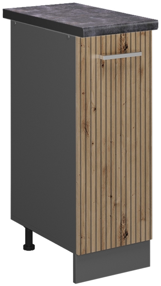 Apothekerschrank R-Line Artisan-Eiche 30 cm , AP Anthrazit Vicco Bild 1