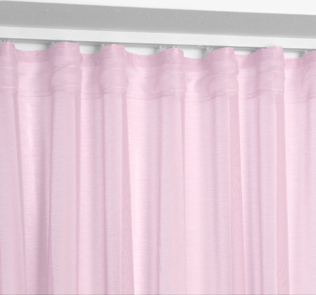 Beautex Gardine Transparente Gardine Dolly, wählbar mit Kräusel- und Ösen- Aufhängung, Kräuselband (2 St), transparent Bild 1