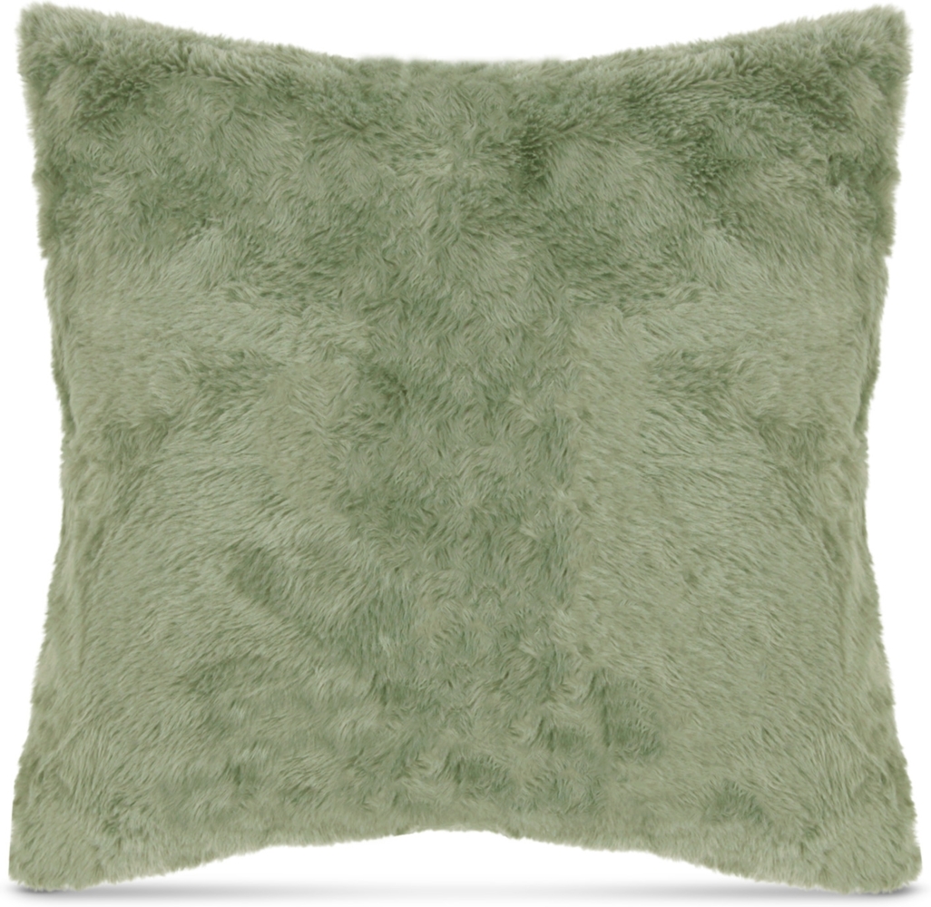 Kissenhülle "Faux Rabbit" 45x45cm Salbei 45x45 cm Bild 1