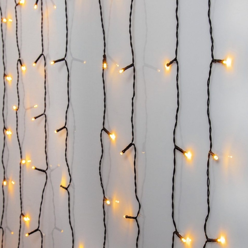 LED- Lichtervorhang ''Serie LED'', 3.5W, 24V, 120-tlg, warmweiß, 1.3x2m,outdoor Bild 1