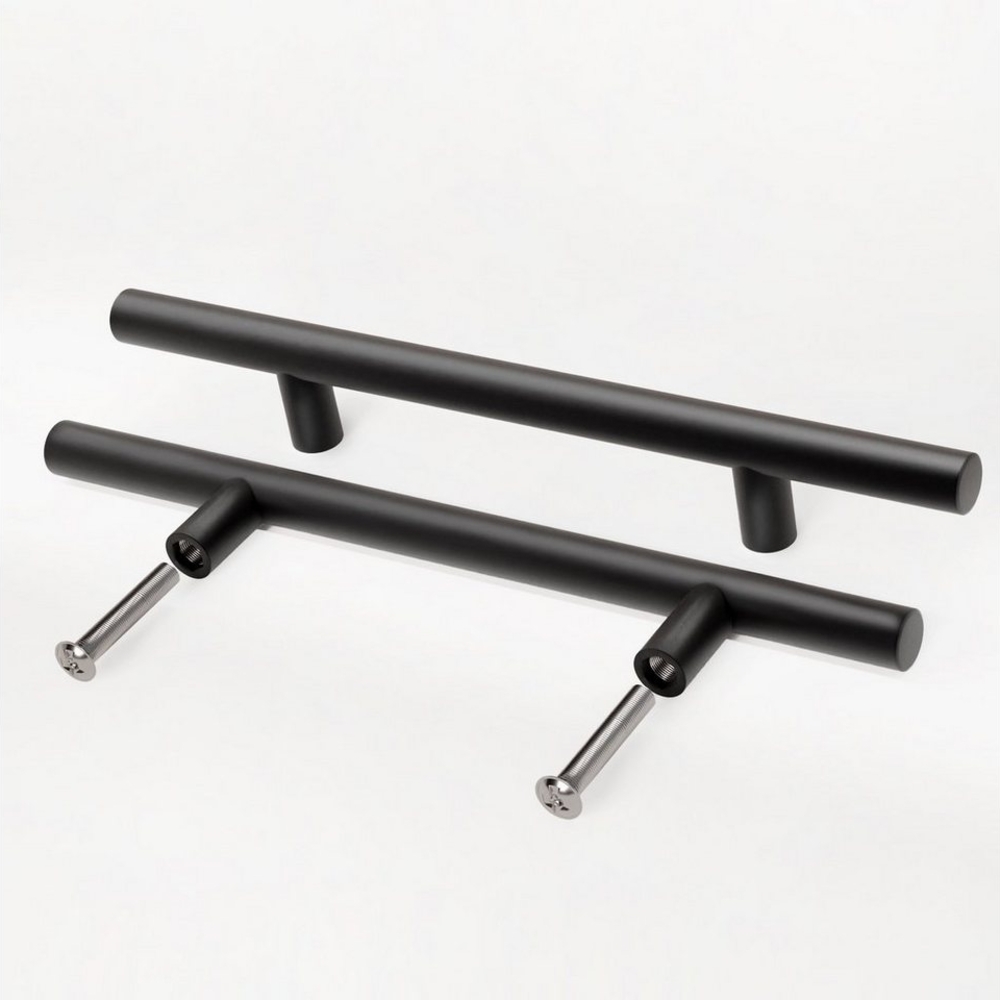 Prima-Online Möbelgriff Möbelgriff Küchengriff Schrankgriff mit Schrauben Schwarz Matt 10-50cm (1-St) Bild 1