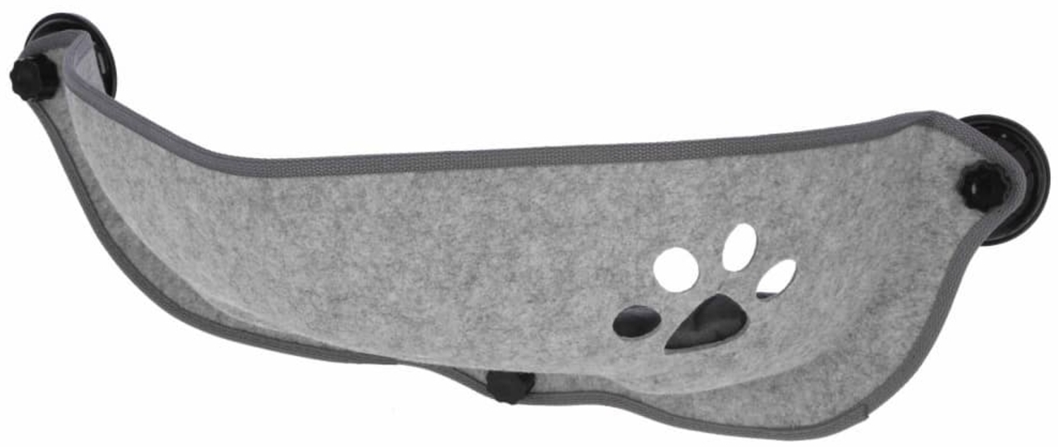 Kerbl Katzen-Sonnenliege für Fenster Filzino 70×26×26 cm Grau 425777 Bild 1