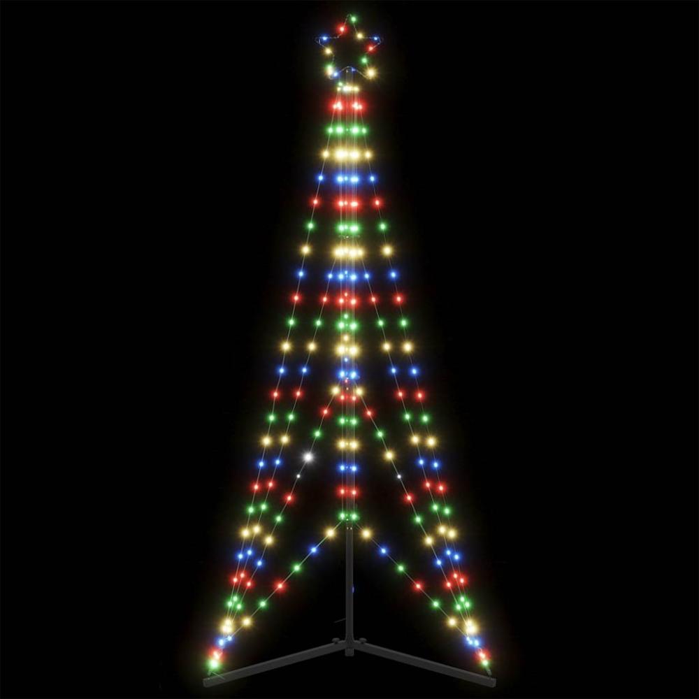 vidaXL Weihnachtsbaum-Beleuchtung 363 LEDs Mehrfarbig 182 cm 4016411 Bild 1