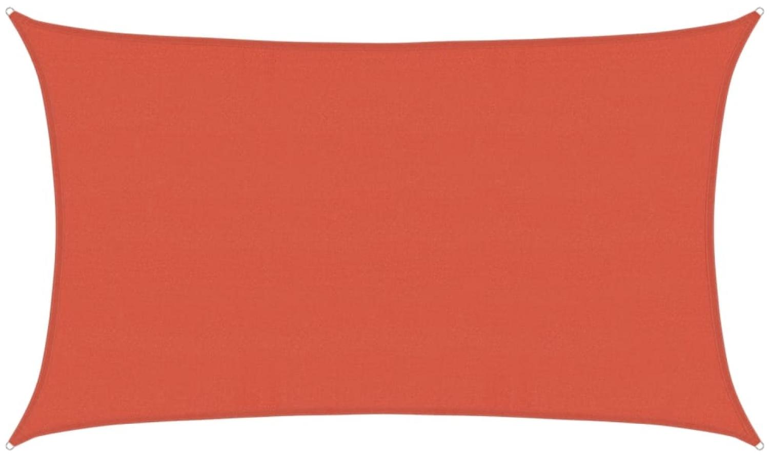 vidaXL Sonnensegel 160 g/m² Terrakottarot 5x8 m HDPE 311358 Bild 1