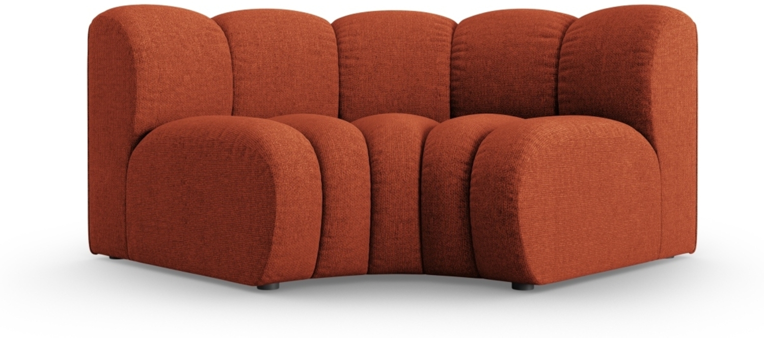 Micadoni rundes Eckmodul Lupine Chenille Haga Terrakotta Bild 1