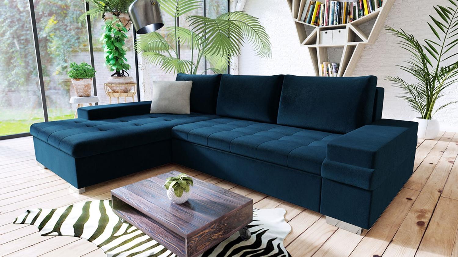 Ecksofa Bangkok Mini, Farbe: Kronos 09 + Kronos 09 + Paros 5 Bild 1