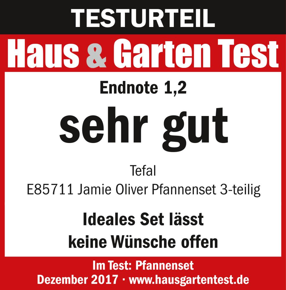 Tefal E85711 Jamie Oliver Pfannenset 5 tlg , Pfannen 24 & 28cm, Wokpfanne 28 cm Bild 1