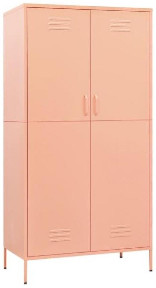 vidaXL Kleiderschrank, Stahl, Rosa, 90x50x180 cm Bild 1