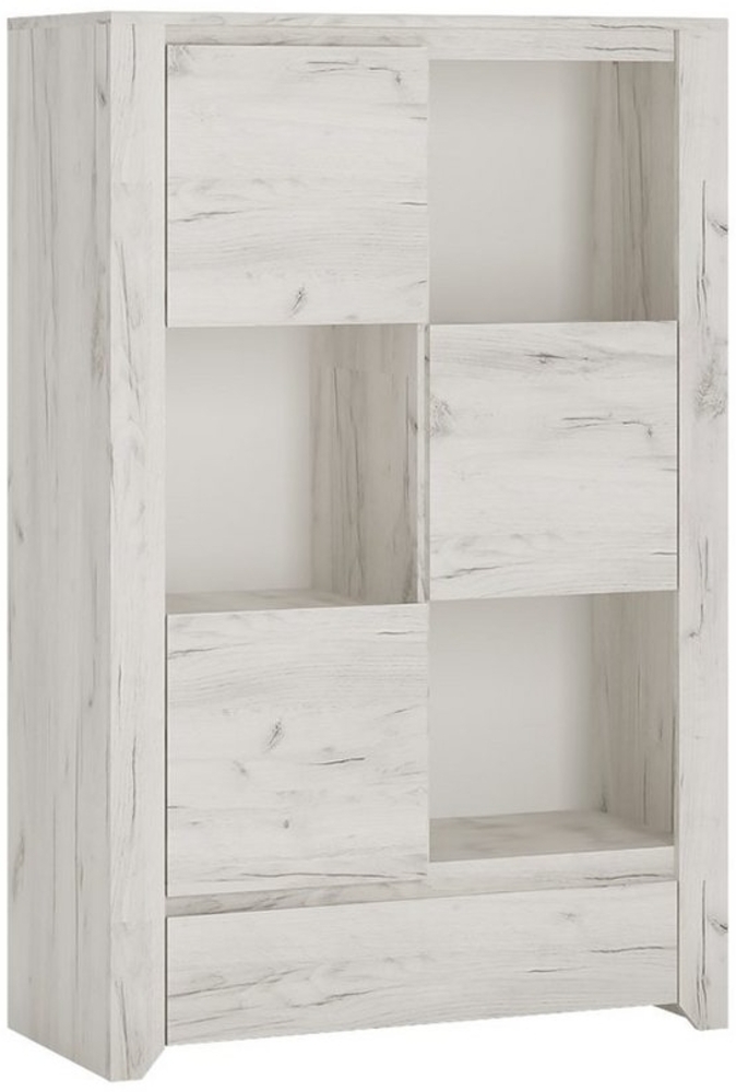 Highboard, weiß Eiche, AMANTEA-129 Bild 1