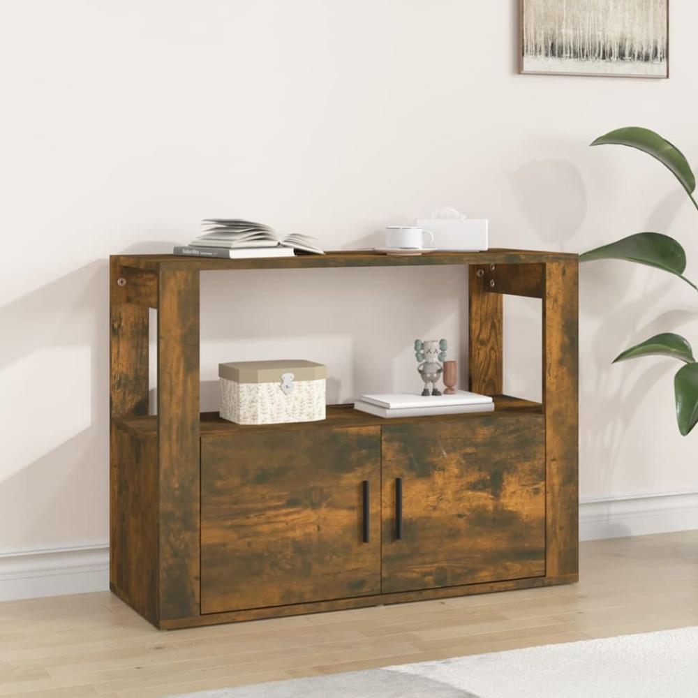 vidaXL Sideboard Räuchereiche 80x30x60 cm Holzwerkstoff 819457 Bild 1