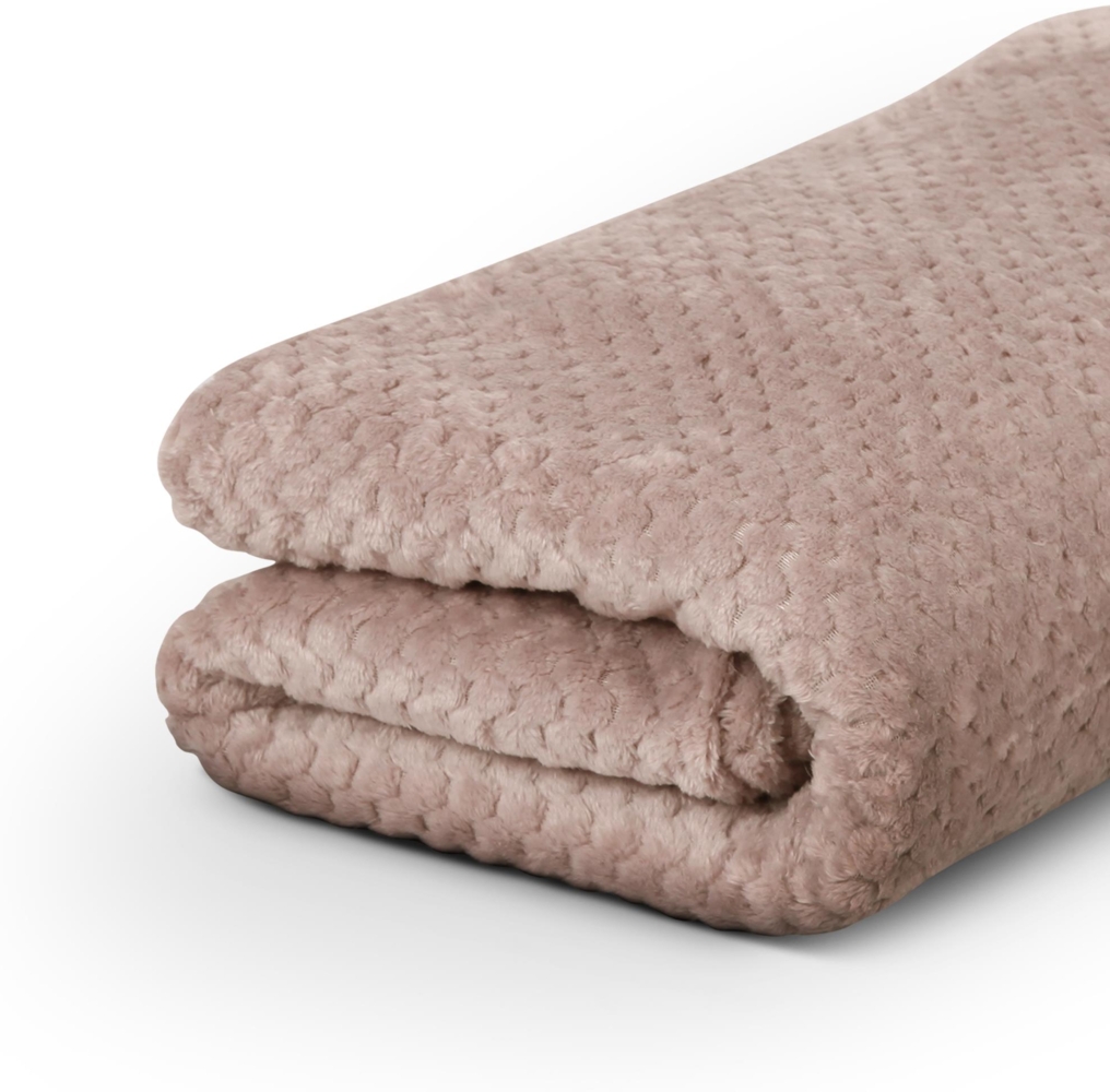 Kuscheldecke Cashmere Touch 150x200cm (Sandgrau) 250g/m² - Flauschige Wohndecke für Sofa, Couch und Bett, Tagesdecke Oeko-TEX - Sofaüberwurf Bild 1