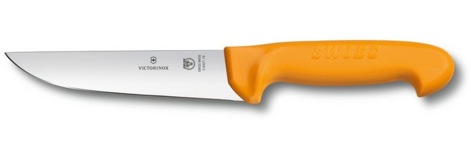 Victorinox Ausbeinmesser, Swibo Schlacht- und Bankmesser, Klingenlänge 14cm, oranger Griff Bild 1